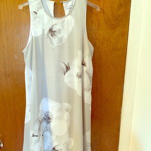 Calvin Klein grey white summer dress